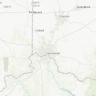 Map showing location of Wyoming (39.231170, -84.465780)