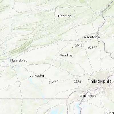 Map showing location of Wyomissing Hills (40.337590, -75.979660)