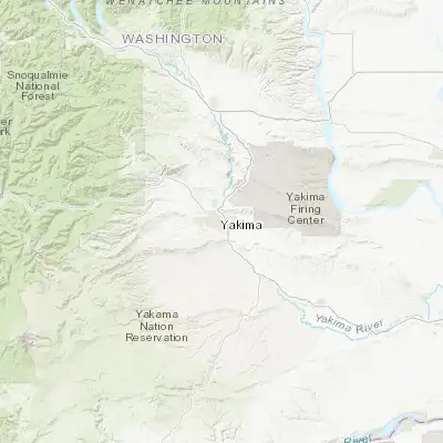 Map showing location of Yakima (46.602070, -120.505900)