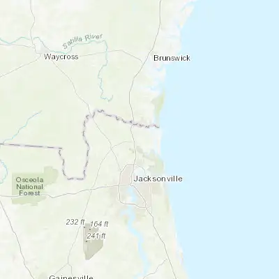 Map showing location of Yulee (30.631900, -81.606490)