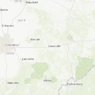 Map showing location of Zanesville (39.940350, -82.013190)