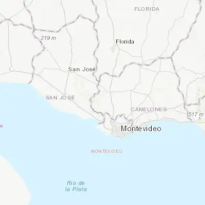 Map showing location of Los Cerrillos (-34.605000, -56.356390)