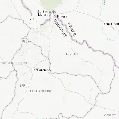 Map showing location of Minas de Corrales (-31.573750, -55.470750)