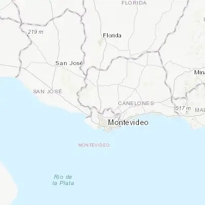 Map showing location of Progreso (-34.667370, -56.217580)