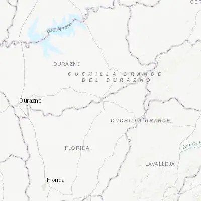 Map showing location of Sarandí del Yi (-33.350000, -55.633330)
