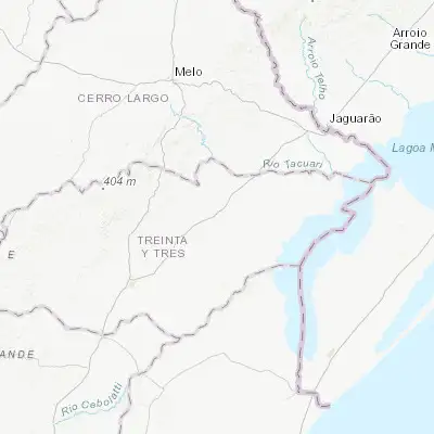 Map showing location of Vergara (-32.944190, -53.938100)