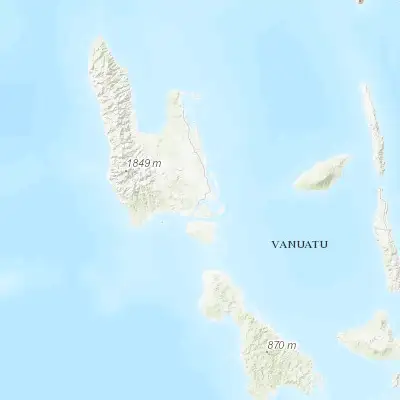 Map showing location of Luganville (-15.519890, 167.162350)