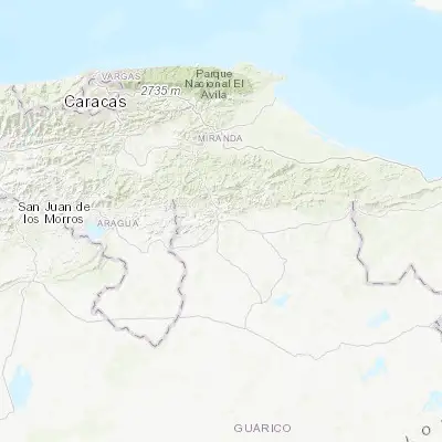 Map showing location of Altagracia de Orituco (9.860050, -66.381390)