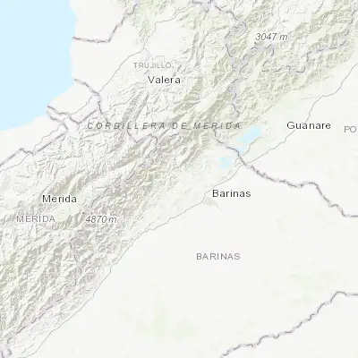 Map showing location of Barinitas (8.761710, -70.411990)