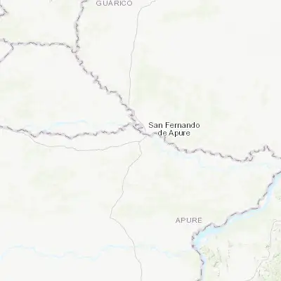 Map showing location of Biruaca (7.844830, -67.516790)