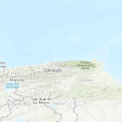 Map showing location of Caraballeda (10.612160, -66.851920)