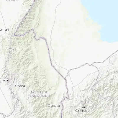 Map showing location of Casigua El Cubo (8.746020, -72.518890)