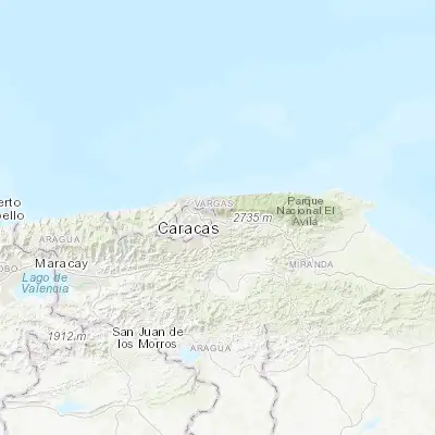 Map showing location of Chacao (10.495810, -66.853670)