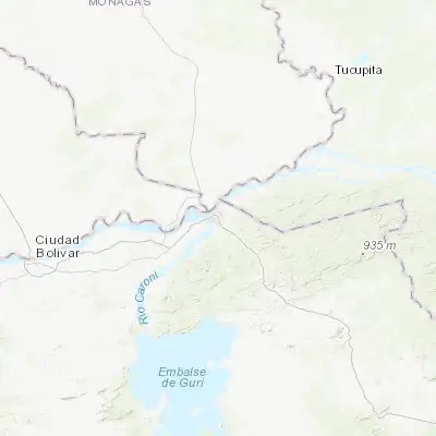 Map showing location of Ciudad Guayana (8.351220, -62.641020)