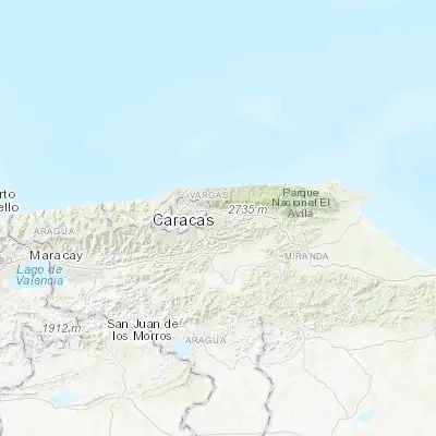 Map showing location of El Cafetal (10.465410, -66.829510)