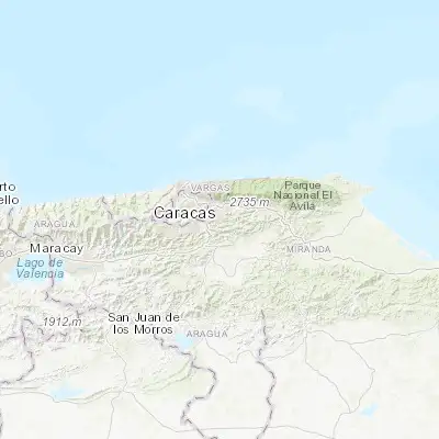 Map showing location of El Hatillo (10.424110, -66.825810)