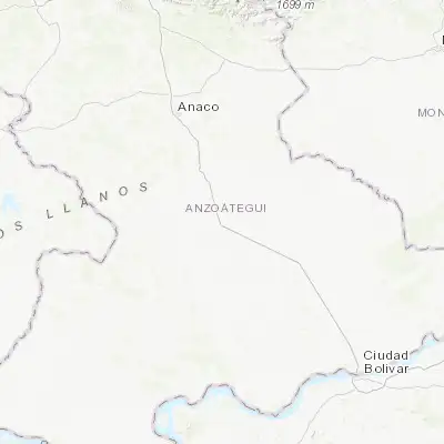 Map showing location of El Tigre (8.889020, -64.252700)