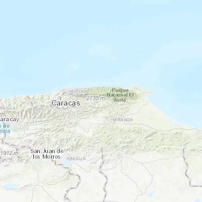 Map showing location of Guarenas (10.470270, -66.619340)