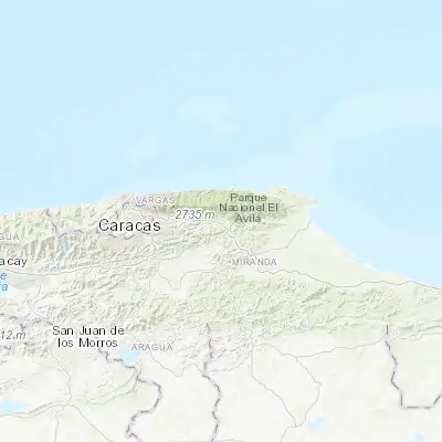 Map showing location of Guatire (10.474000, -66.542410)