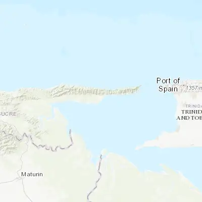 Map showing location of Güiria (10.577210, -62.298410)
