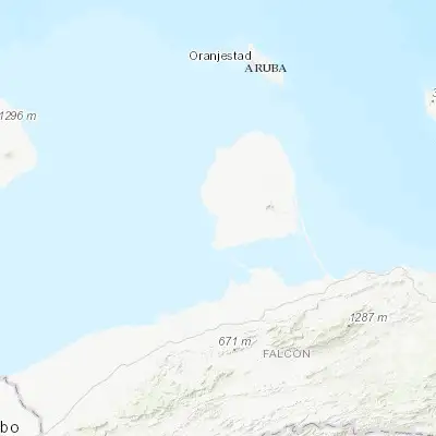Map showing location of Judibana (11.750540, -70.193550)