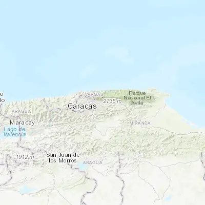 Map showing location of La Dolorita (10.488300, -66.786080)
