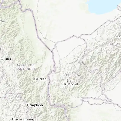 Map showing location of La Fría (8.215230, -72.248880)