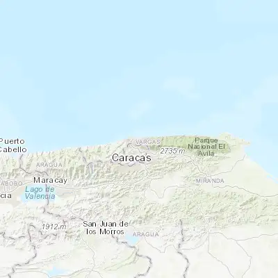 Map showing location of La Guaira (10.601560, -66.932930)