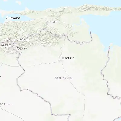 Map showing location of Maturín (9.745690, -63.183230)