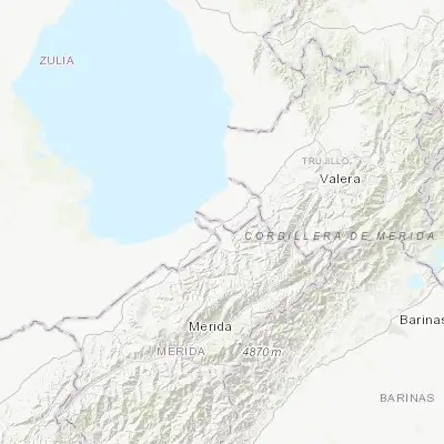Map showing location of Nueva Bolivia (9.140070, -71.091430)