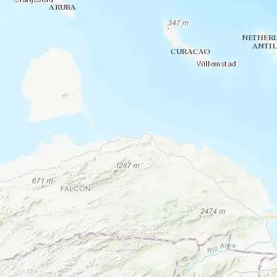 Map showing location of Puerto Cumarebo (11.486140, -69.353190)