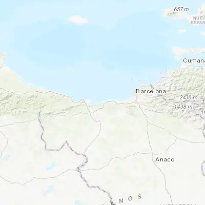 Map showing location of Puerto Píritu (10.058960, -65.036980)