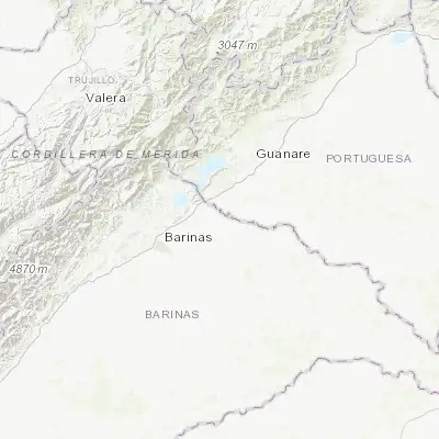 Map showing location of Sabaneta (8.752340, -69.933510)