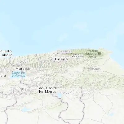 Map showing location of San Antonio de Los Altos (10.388530, -66.951790)