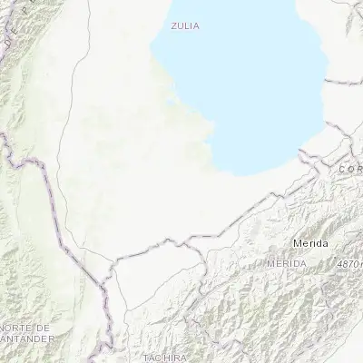 Map showing location of San Carlos del Zulia (9.000980, -71.926830)