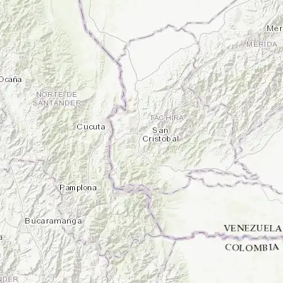 Map showing location of San Cristóbal (7.766940, -72.225000)