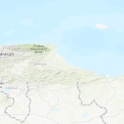 Map showing location of San José de Barlovento (10.301250, -65.990530)