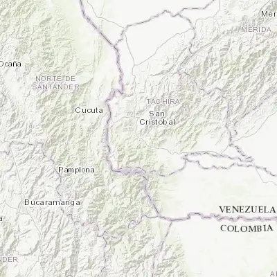 Map showing location of San Josecito (7.661060, -72.220090)