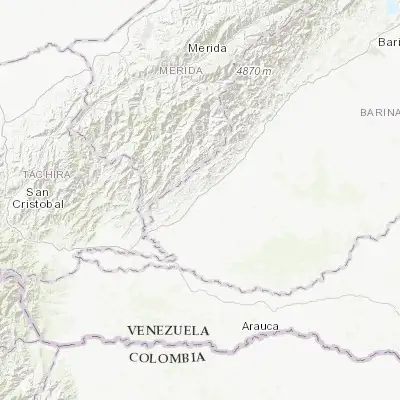 Map showing location of Santa Bárbara (7.813480, -71.177880)
