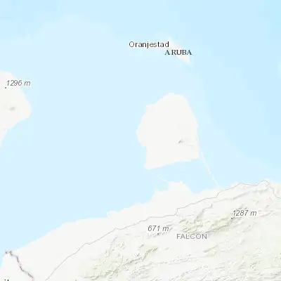 Map showing location of Santa Cruz de los Taques (11.823500, -70.256370)