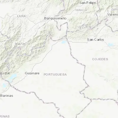 Map showing location of Villa Bruzual (9.331860, -69.119680)