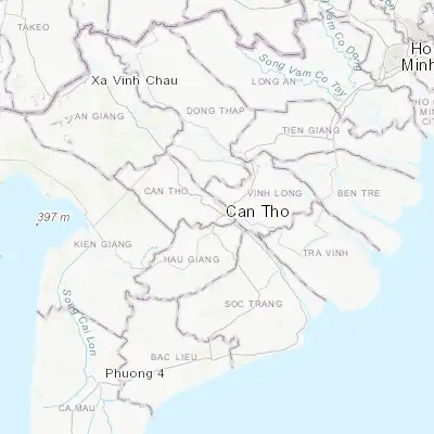 Map showing location of Cái Răng (10.000900, 105.750950)