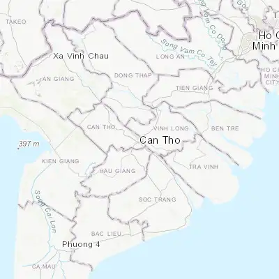 Map showing location of Cần Thơ (10.037110, 105.788250)