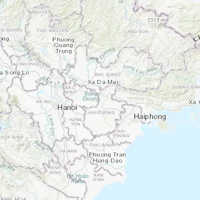 Map showing location of Chí Linh (21.066670, 106.316670)