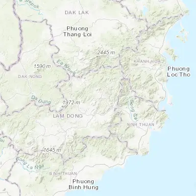 Map showing location of Ðà Lạt (11.946460, 108.441930)