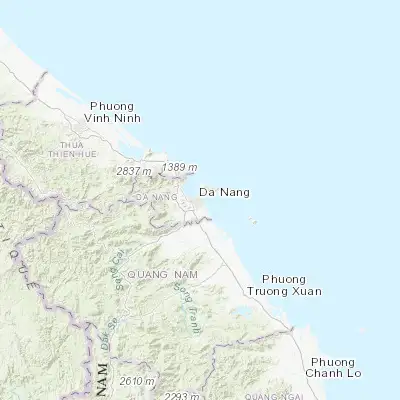 Map showing location of Da Nang (16.067780, 108.220830)