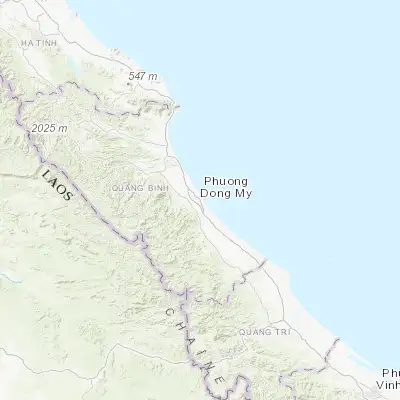 Map showing location of Đồng Hới (17.468850, 106.622260)