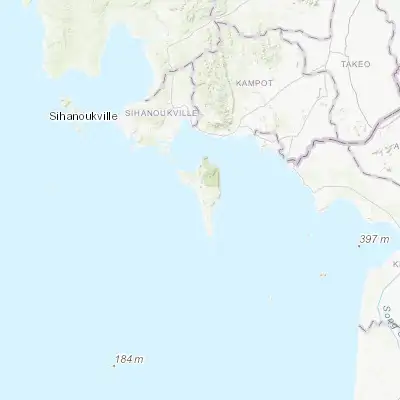 Map showing location of Dương Đông (10.217160, 103.959290)