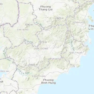 Map showing location of Đinh Văn (11.786240, 108.242820)