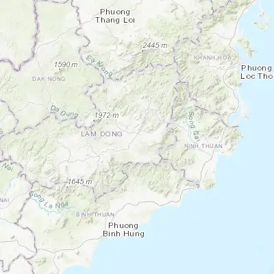 Map showing location of Đưc Trọng (11.735590, 108.373300)